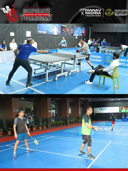 Intense rallies and focused players. Our corporate events are professionally organized to provide a competitive platform for employees to showcase their sporting talents.