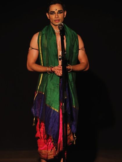 Speaking at a concert at NCPA Mumbai. Part of being an artist is sharing the context and stories behind the pieces, connecting with the audience not just through dance but also through words.