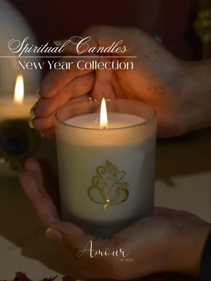 Brighten the New Year with my Spiritual Candle Collection. This Ganesha candle is perfect for gifting blessings and positivity.