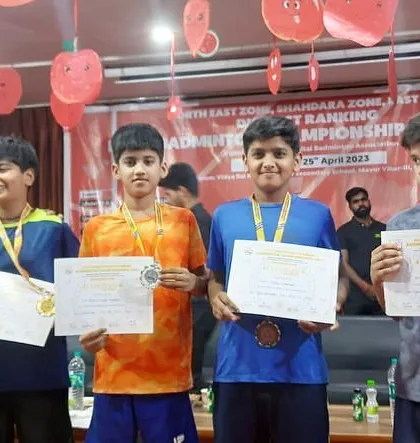 More of our champions at the Delhi District Badminton Championships award ceremony. Their collective success across multiple categories is a testament to our training program.