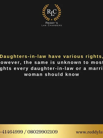 Many daughters-in-law are unaware of their legal rights. This infographic serves as an introduction to the essential protections available to married women.