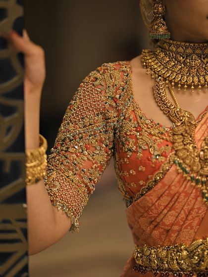 A collection of detailed shots focusing on the diverse and intricate embroidery of my custom blouses. These images highlight the fine craftsmanship, luxurious materials, and unique designs that define my work.