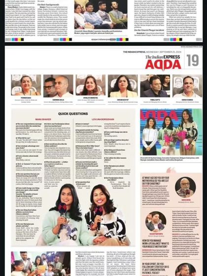 Featured in The Indian Express for their "Adda" event. It's always a pleasure to be part of fearless journalism and listen to the inspiring narratives of champions.