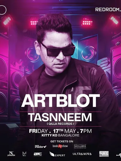 A duplicate of my flyer for the Tasnneem event at Kitty Ko.