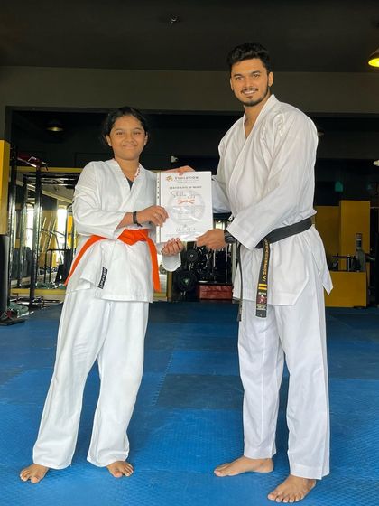 Congratulations to this student on her well-deserved promotion.