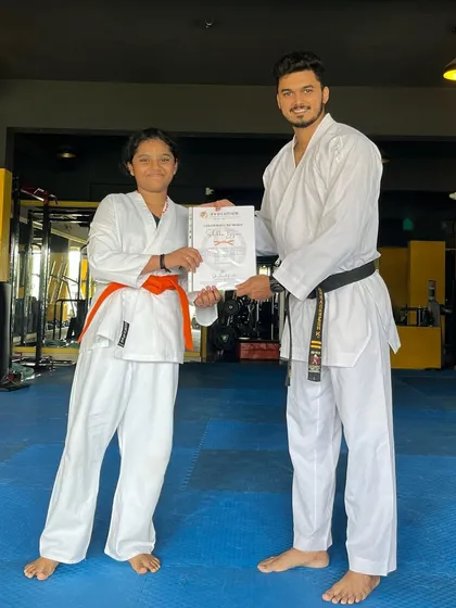 Congratulations to this student on her well-deserved promotion.