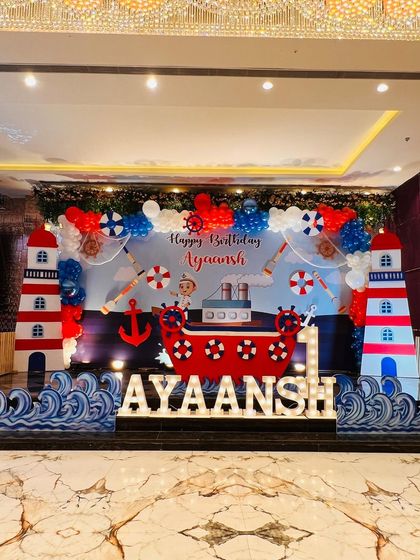 Golu Balloon Decor - Baby Celebration Decor First Birthday Spectacles photo 20