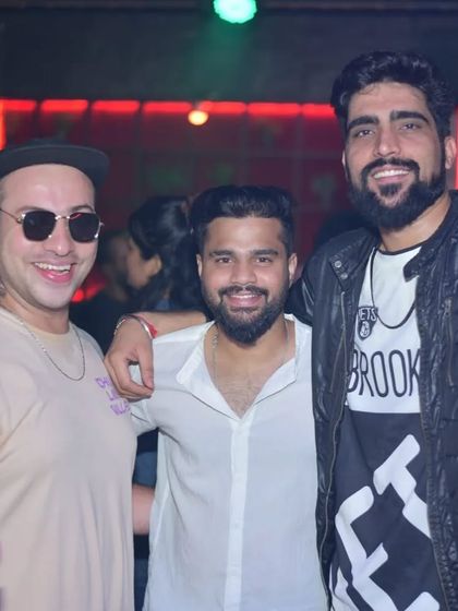 It's all about the brotherhood and the bonds you make. Here I am with friends and regulars, the people who make the journey worthwhile.