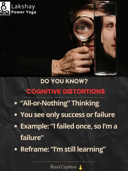 Understanding Cognitive Distortions like "All-or-Nothing" thinking and how to reframe them.