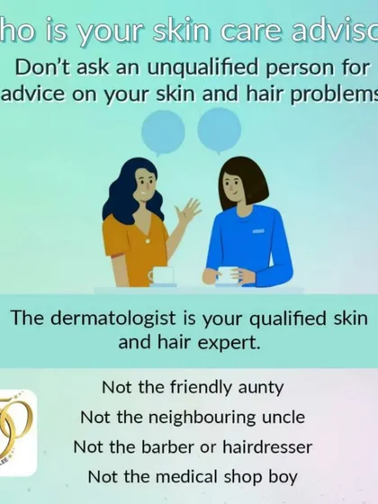 Please do not entrust your skin's health to unqualified individuals. Advice from a friend, a shopkeeper, or a beautician is not a substitute for a medical consultation. As a qualified dermatologist, I am the true expert for your skin and hair concerns.