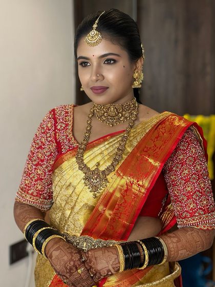 Shwetha Mahadev - Bridal Makeup Artistry Traditional South Indian Muhurtham Looks photo 44