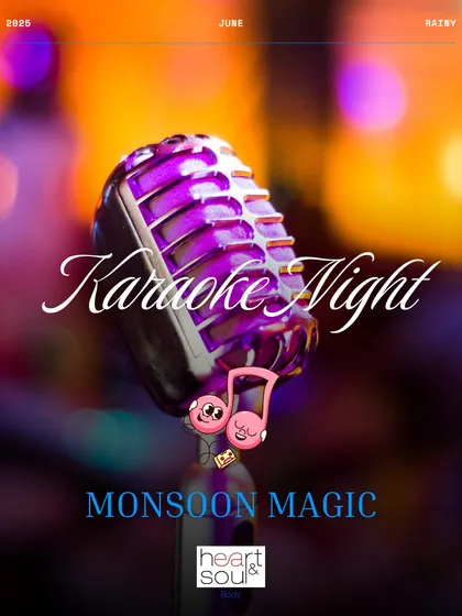 Don't let the rain stop the fun. A karaoke night is a great way to let loose, laugh, and bond over your favorite songs. It's a date that's full of energy and laughter.