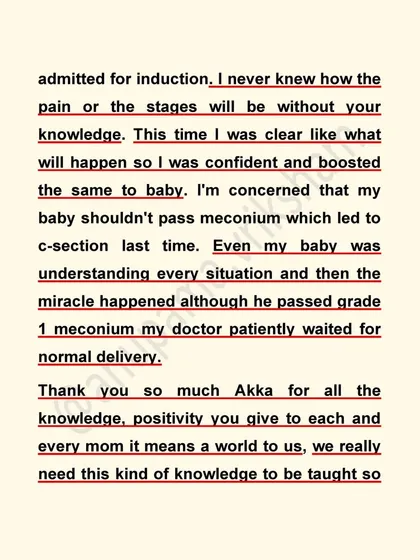 Knowing what to expect during labor makes all the difference. This mother was able to remain confident and communicate with her baby, leading to a successful VBAC despite a previous C-section for meconium.