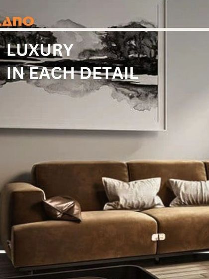 This image of a luxurious brown sofa illustrates our focus on detailed craftsmanship and high-end design. We believe in creating furniture that brings a sense of opulence to your everyday life.