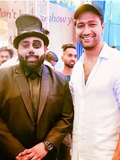 A happy moment captured with actor Vicky Kaushal.