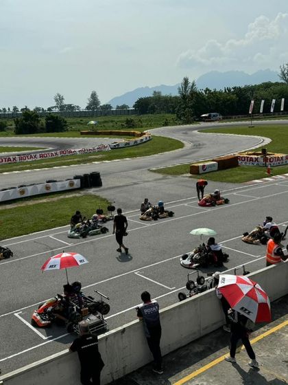 The starting grid at the Asia Max Trophy in Langkawi, Malaysia.