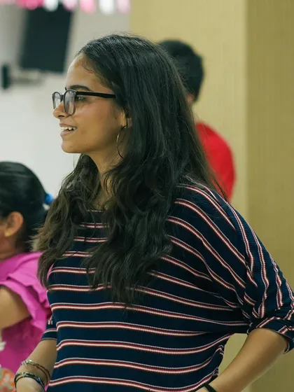 A student fully engaged and enjoying the process of learning a new choreography. This is what our community is all about.