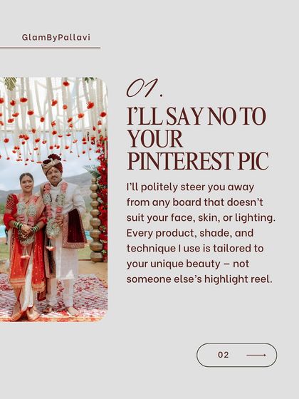 I'll politely say no to your Pinterest pic if it doesn't suit you. My job is to tailor every product, shade, and technique to your unique beauty, not someone else's highlight reel.