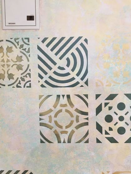 Artstore65 - Textured Wall Finishes Stencil Accent Walls photo 9