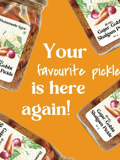 Your favourite winter pickle is back. Our Gajar Gobhi Shalgam is made with fresh, seasonal vegetables and a sweet and spicy masala that is simply irresistible.