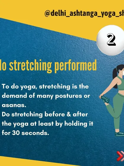 Stretching is a key demand for many yoga postures. We always incorporate stretching before and after the asana practice to improve flexibility.