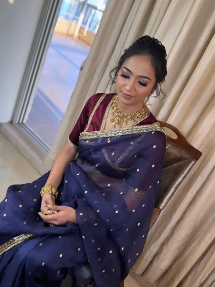 Another angle of the updo, showing the intricate twists and turns.