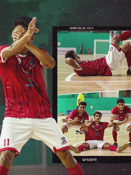 A collage of creative and passionate goal celebrations from our championship run.