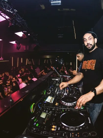 The look on my face says it all. This was a fantastic night with an incredible crowd at Club BW.