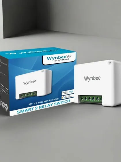 This is the Wynbee Air Smart 2 Relay Switch, the device that powers your home's transformation. Its compact design and powerful WiFi-enabled features are engineered for seamless integration and reliable performance.