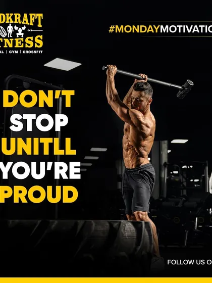 Don't stop until you're proud. Keep pushing, keep grinding, and make yourself proud this week.
