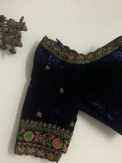 Amaira - Custom Bridal & Designer Blouses Rich & Regal: Velvet Blouses photo 7