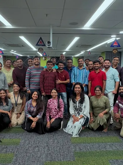 A fantastic turnout for my dance fitness session with Abbvie India, with over 30 people joining in person and 80 more online. It was a hybrid event that brought the whole company together.