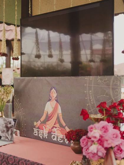 The 'Ask Devi' booth, tucked away in a quiet corner, offered a space for reflection and fun, adding another layer to the guest experience.
