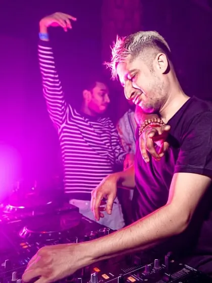 A candid photo with Ankytrixx, capturing the fun we have while performing. That genuine enjoyment translates directly to the dance floor.