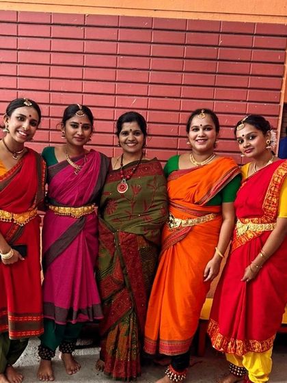 My senior students after completing their Gandharva Praveshika Purna exams.