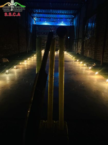 A creative shot of our indoor nets lit up for Diwali. The academy is more than just a training ground, it's a community.