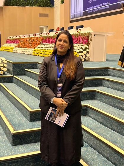 Attending a Legal Services Day event organized by the National Commission for Women & National Legal Services Authority.