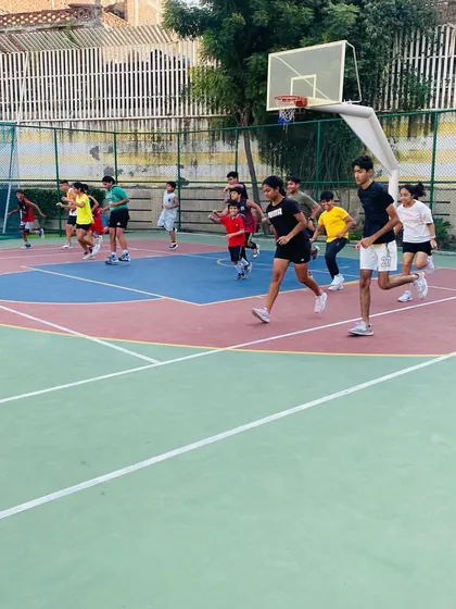 Players run together, building team chemistry and fitness at the same time.