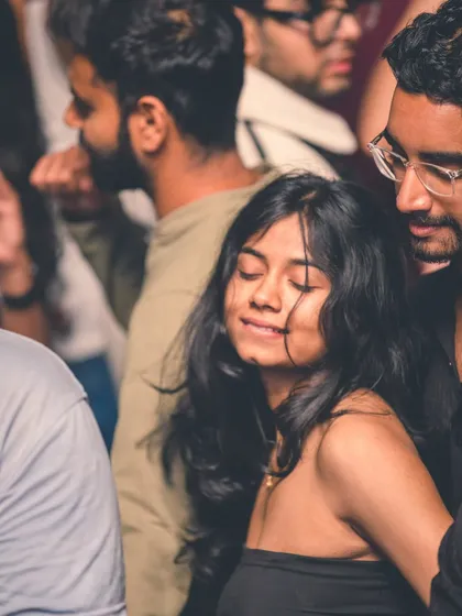 A guest lost in the music, a perfect example of the trance-like state a good set can create.