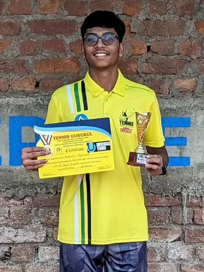 Priyansh Agrawal became a finalist at the UTR event held in Delhi. Congratulations on this achievement.