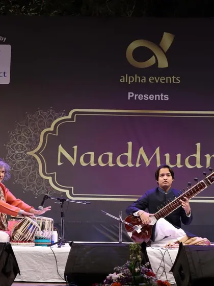 Performing at 'NaadMudra' in Pune with the respected Pt. Ramdas Palsule uncle on tabla. It was our first time playing together, but the musical connection felt timeless.