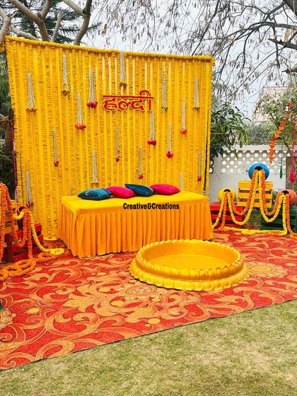 Creative&Creations - Event Decoration Vibrant Haldi & Mehendi Decor photo 18