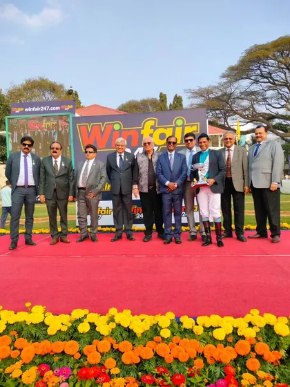 The Bangalore Race Course 161st Year Commemoration Trophy presentation.