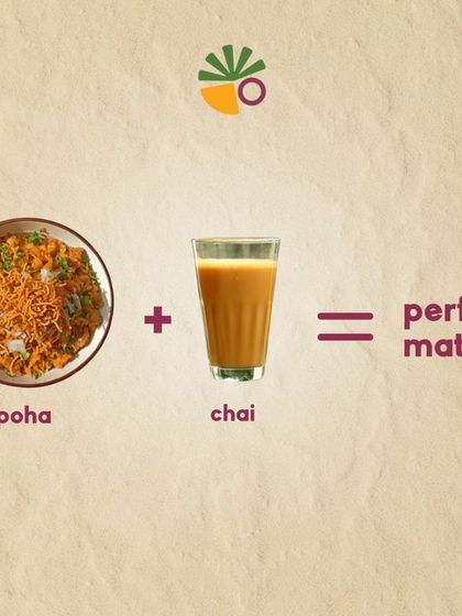 Is there a more perfect match than Poha and Chai? My Poha is made just right, light and fluffy with the perfect blend of spices, topped with sev. It's the ultimate comfort breakfast.
