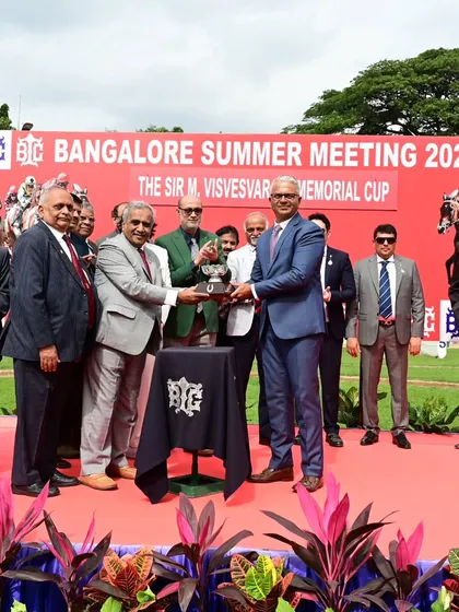 The Sir M. Visvesvaraya Memorial Cup presentation.