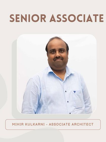 Introducing Senior Associate Mihir Kulkarni, whose 25 years of expertise have been crucial in leading teams and managing complex architectural projects.