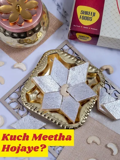 Kuch meetha hojaye? My Kaju Katli is a classic favorite for a reason. Made with the best cashews, it has that perfect melt-in-your-mouth texture that everyone loves for celebrations or just a simple sweet craving.