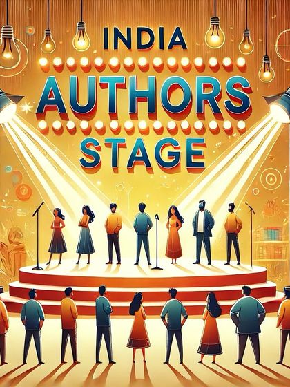 An AI-generated image of the "India Authors Stage." A post celebrating Teacher's Day and our community's speakathon.