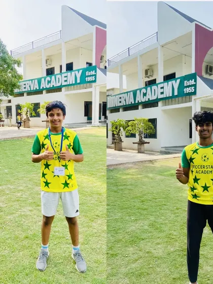 Our first official tie-up with Minerva Punjab FC. Two of our players were invited for U-17 trials, a proud moment and a great opportunity for them.