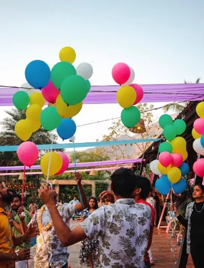 Our balloon shots are a hit at any daytime event. It's a colorful and playful way to serve drinks and get guests interacting by the pool.